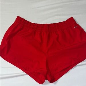 DSG Red Athletic Shorts Lightweight Elastic Waist